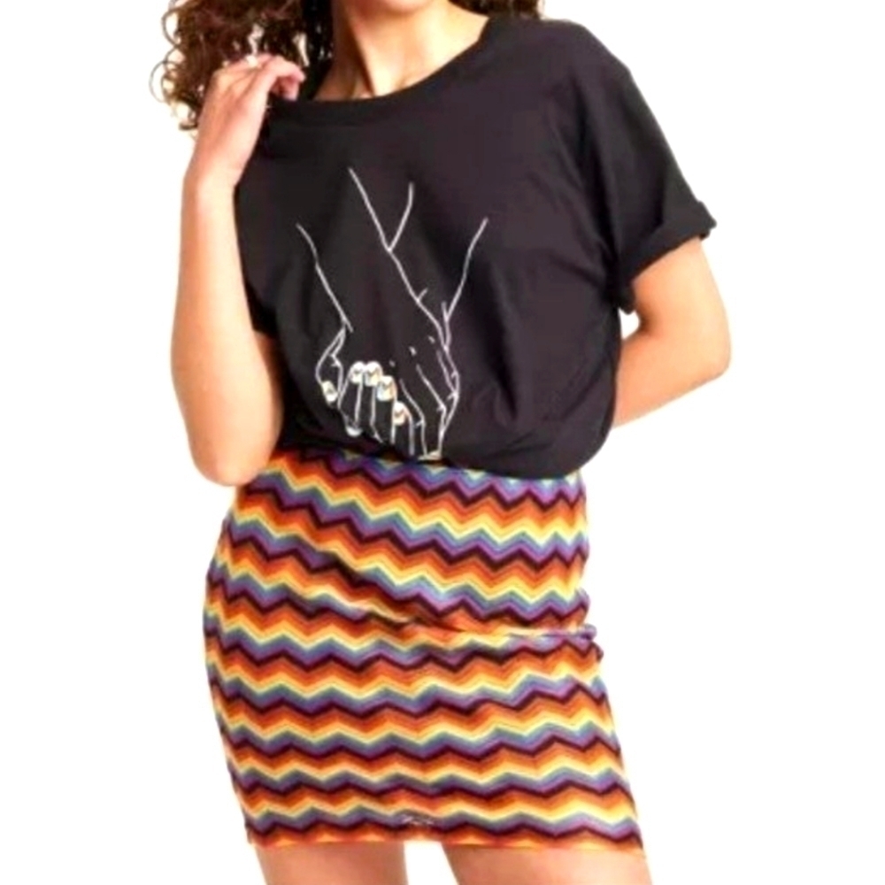 Pride knit skirt